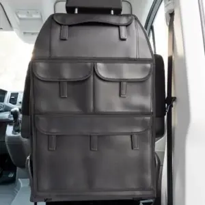 Hochwertiger Organizer für Fahrer-und Beifahrersitz mit vier Taschen aus Kunstleder