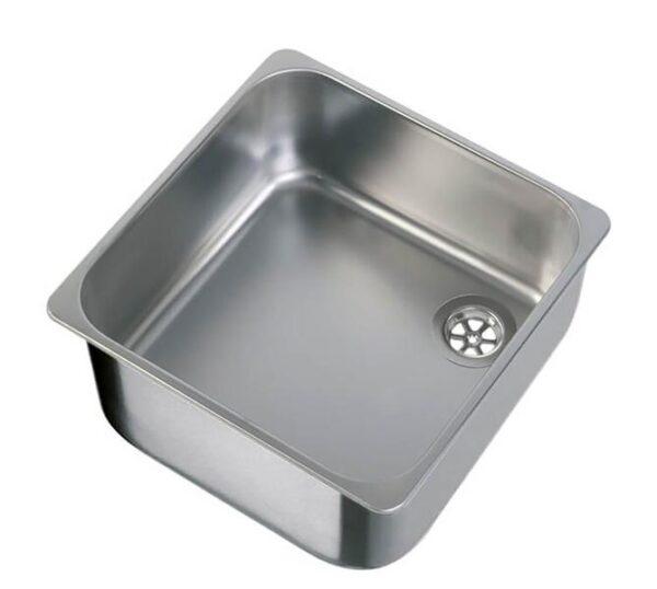 Square sink, stainless steel (matt) 360×360