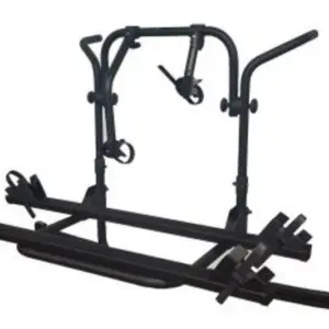 Schwarzer Fahrradträger für Ford Transit ab 2014 für zwei Fahrräder