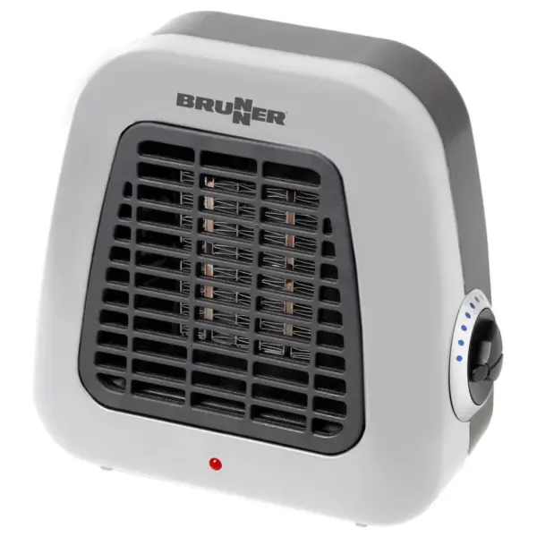Very compact ceramic fan heater, 500W power, for camper vans