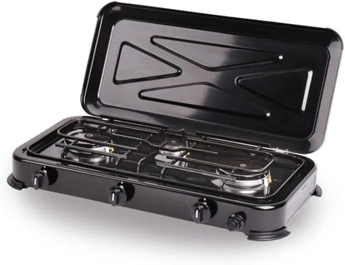 Gaskocher Mary 3-flammig 30 mbar – Power fürs Vanlife & Camping