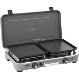 Fornello a gas Devil Kookmaster GP a 2 fuochi con piastre grill per un'esperienza di grigliata perfetta