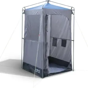 Tenda sanitaria Brunner Sanity come tenda doccia opaca e tenda spogliatoio per campeggiatori