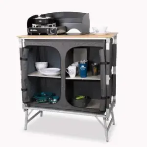 Küchenschrank Bamboo Quick High mit schnellem Aufbau und einer hochwertigen Bambus-Arbeitsplatte