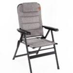Sedia da campeggio pieghevole Holiday Travel Malaga Plus con comodo poggiatesta estensibile