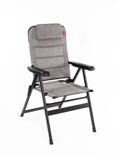 Holiday Travel Malaga Plus Campingstuhl klappbar – komfortabler Relaxstuhl mit ausziehbarer Kopfstütze