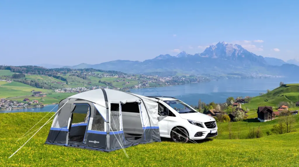 Trouper Auto-Up Bus Awning – Inflatable Awning with Electric Pump