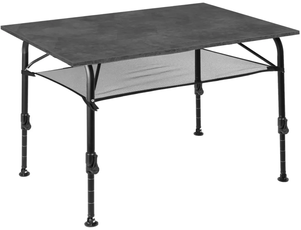 Brunner Amulet 120 height-adjustable camping table – grey