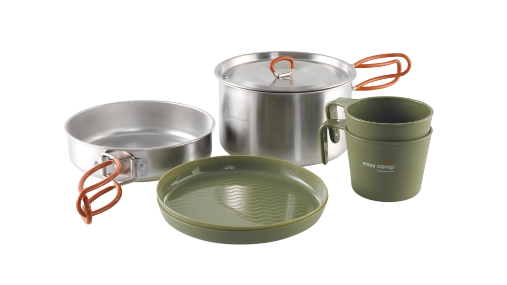 Easy Camp Moss 2 Cooking Set – set da cucina da campeggio compatto per 2 persone