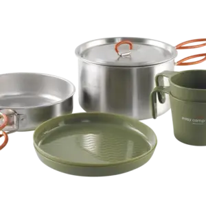 Easy Camp Moss 2 Kochset kompaktes Camping Kochgeschirr für zwei Personen