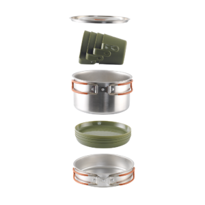 Stapelbares Camping Kochset Easy Camp Moss 4