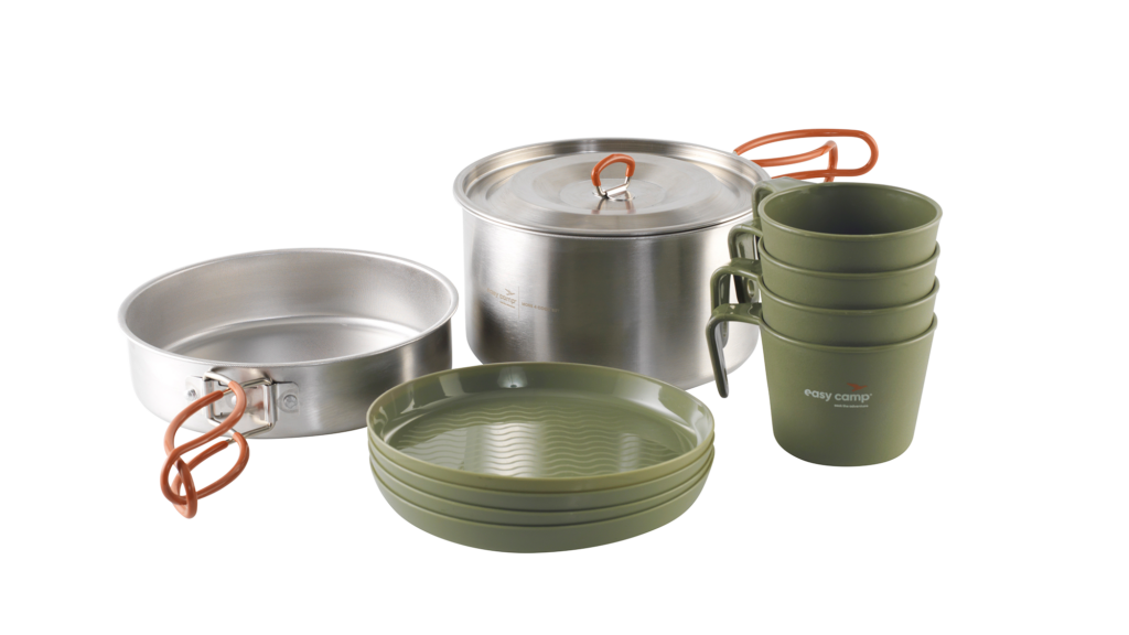 Easy Camp Moss 4 Cooking Set – Set completo da cucina da campeggio per 4 persone