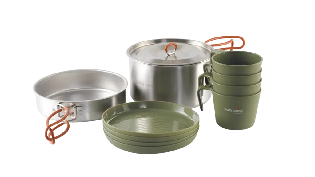 Easy Camp Moss 4 Kochset – Komplettes Camping-Kochset für 4 Personen