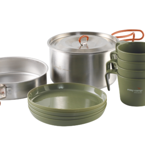 Camping Kochset 4 Personen mit Topf und Pfanne