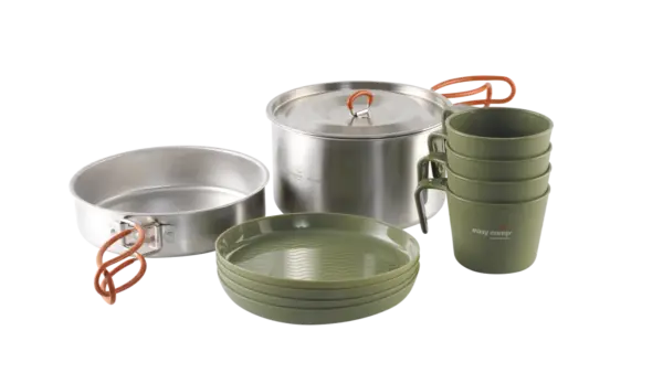 Easy Camp Moss 4 Cooking Set – Complete camping cooking set for 4 people