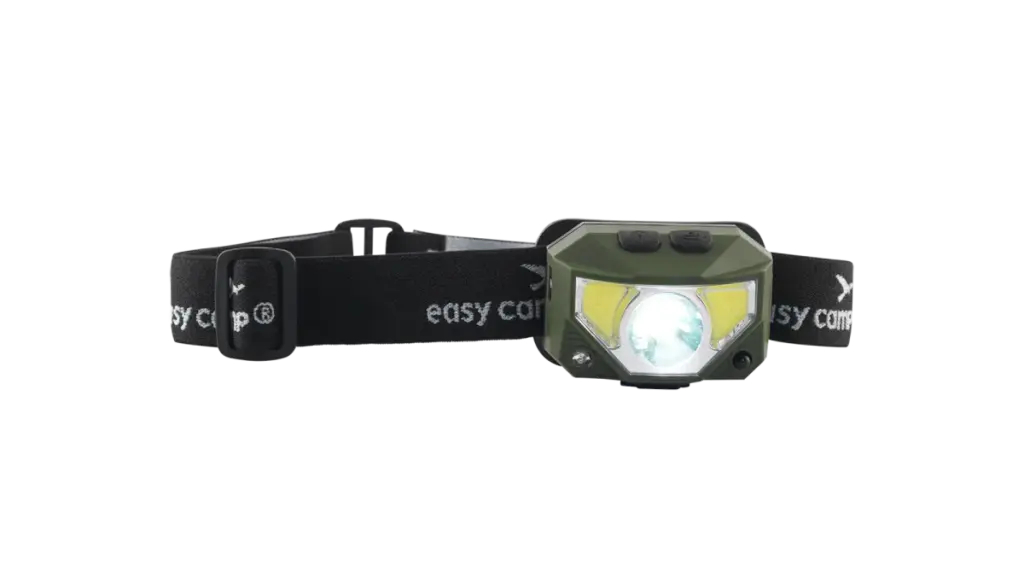 Easy Camp Crowberry Stirnlampe – kompakte, wiederaufladbare Stirnlampe mit Bewegungssensor