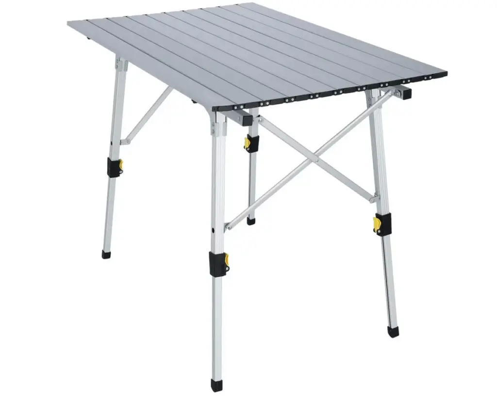 Camp4 Bali Camping Table – Compact Aluminum Roll-Up Table for 2 People