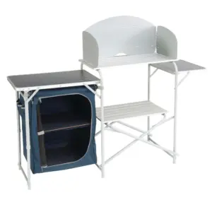 Tavolo da cucina da campeggio Easy Camp Sarin come cucina da campeggio mobile con pratica protezione dal vento