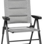 Comoda sedia da campeggio Brunner Skye 3D in grigio con tessuto 3D traspirante