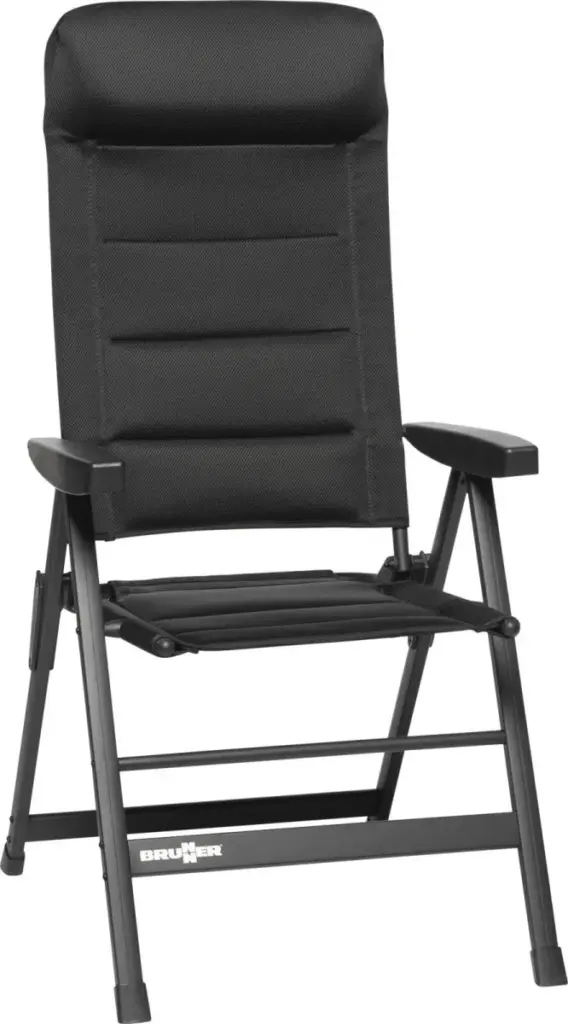 Brunner Skye 3D Camping Chair, black – Comfort that adapts to your everyday camping life