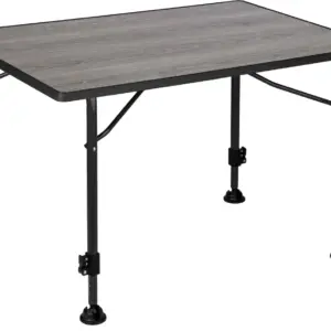 Brunner Linear Greywood Campingtisch 115 x 70 cm mit stufenlos höhenverstellbaren Beinen