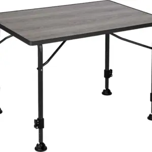 Brunner Linear Greywood Campingtisch 100 x 68 cm mit höhenverstellbaren Beinen