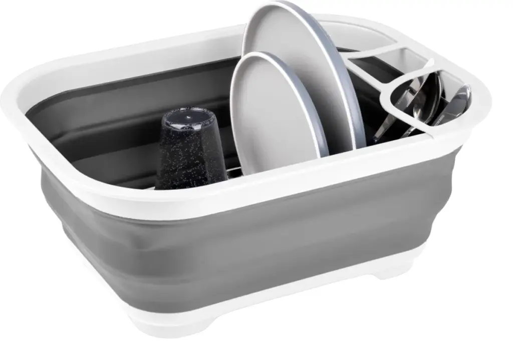 Brunner Dishaway Geschirrkorb, faltbar, grau
