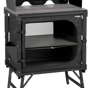 Brunner Elútop Compack Cube Campingküche in Grau mit kompaktem Klappmechanismus