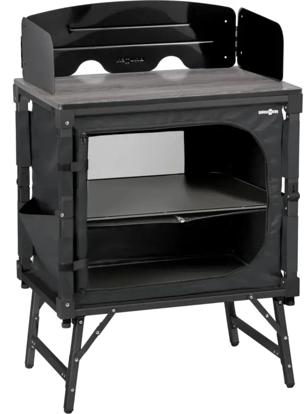 Cucina da campeggio Brunner Elútop Compack Cube 65 × 45 cm – grigio