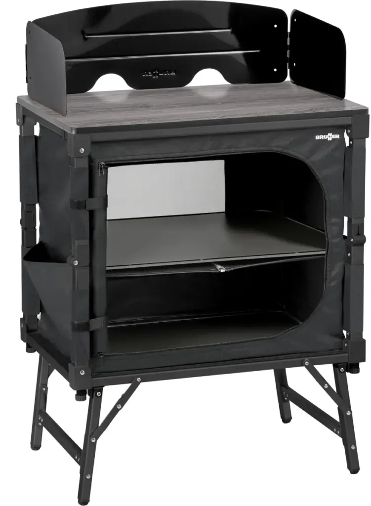 Brunner Elútop Compack Cube camping kitchen 65 × 45 cm – gray