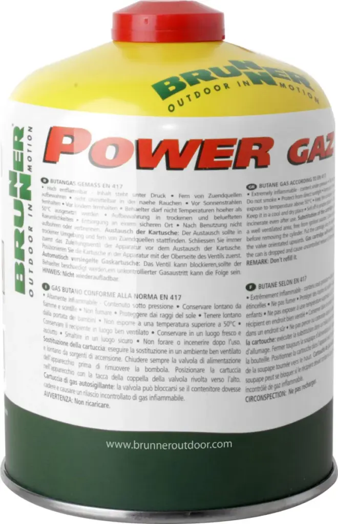 Brunner Powergaz Schraub-Ventilkartusche 450 g