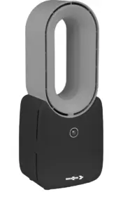 Brunner Fairwind table fan, rechargeable, grey