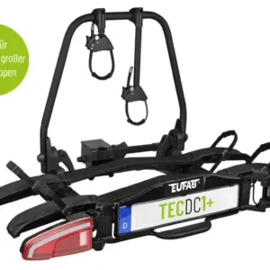 EUFAB Fahrradträger TECDC1+ für schwere E-Bikes und Vans mit großen Heckklappen