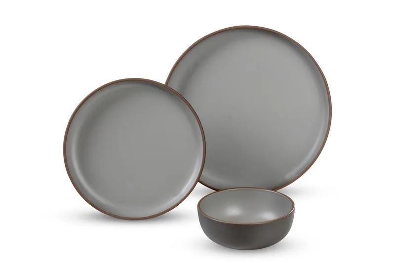 MALMÖ rPET Campinggeschirr Set – Taupe | Nachhaltiges Campinggeschirr für 2 Personen