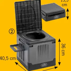 Camp4 Foldable Camping Toilet M - il sistema WC compatto e stabile