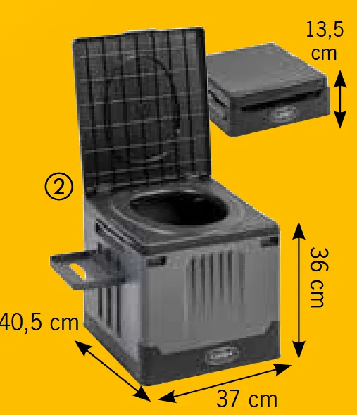 Camp4 Faltbares Camping WC M – Kompakt, stabil & sofort einsatzbereit
