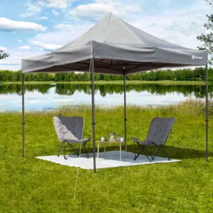 Berger Faltpavillon 3 x 3 m stabiler Sonnenschutz für Camping und Outdoor