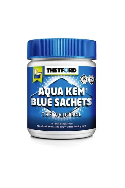 Aqua Kem Blue – 15 Sachets of Toilet Additive for Chemical Toilets
