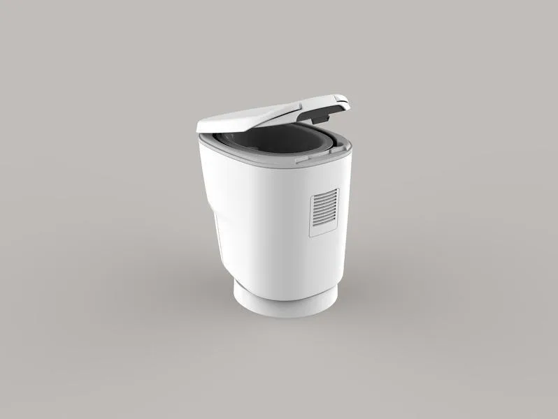 Clesana C1 – Wasserlose Camping Toilette mit Rundsockel