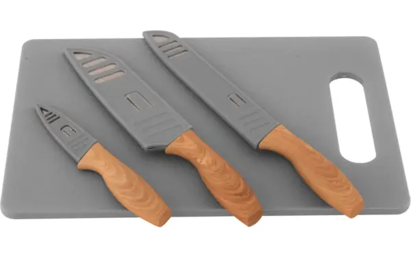 Outwell Caldas Messerset 3-teilig inklusive Schneidebrett