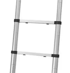 LADDY AIR Teleskop Aluminiumleiter mit Soft Close Technologie fuer sicheres Arbeiten