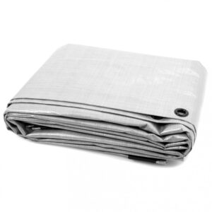 Schutzplane mit Ösen grau