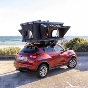 Rooftop tent Basecamp set up for camping