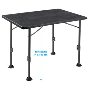 Brunner Linear Black Campingtisch 115 x 70 cm – höhenverstellbar & extrem robust
